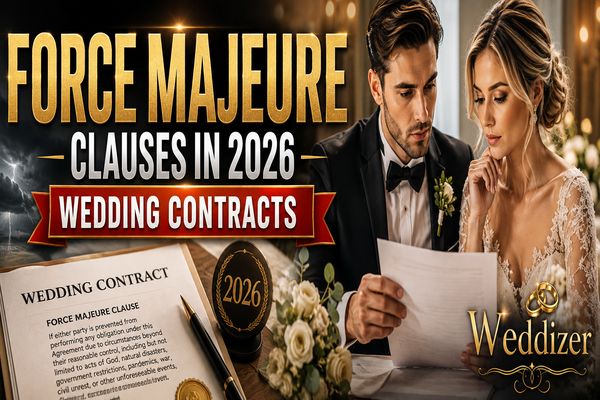 Force Majeure Clauses in 2026 Wedding Contracts: What Every Couple Must Know