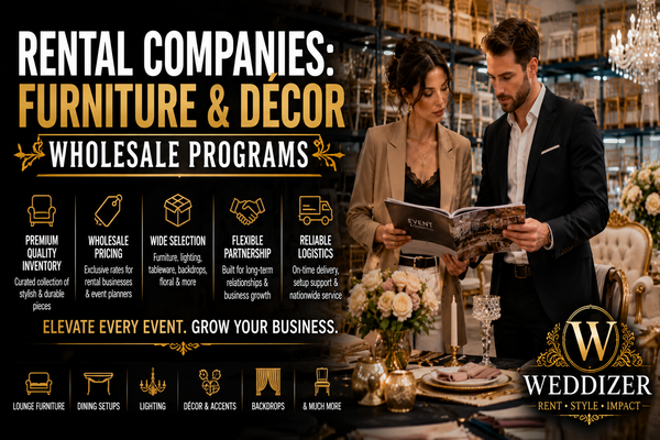 Rental Companies: Furniture & Décor Wholesale Programs