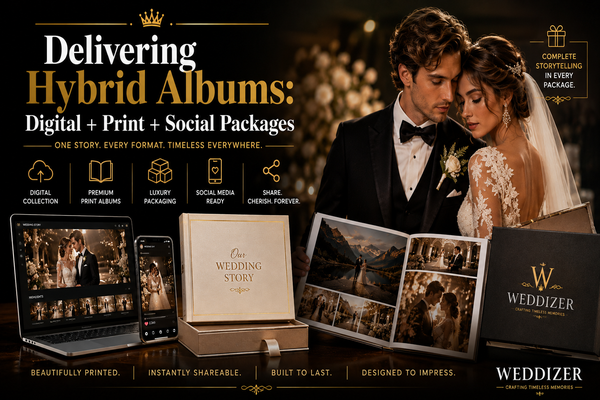 Delivering Hybrid Albums: Digital + Print + Social Packages for Modern Weddings