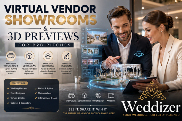 Virtual Vendor Showrooms & 3D Previews for B2B Pitches: The Future of Wedding Industry Sales