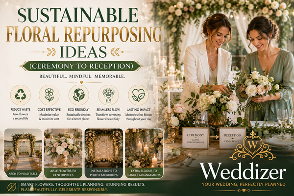 Sustainable Floral Repurposing Ideas: How to Move Wedding Flowers from Ceremony to Reception