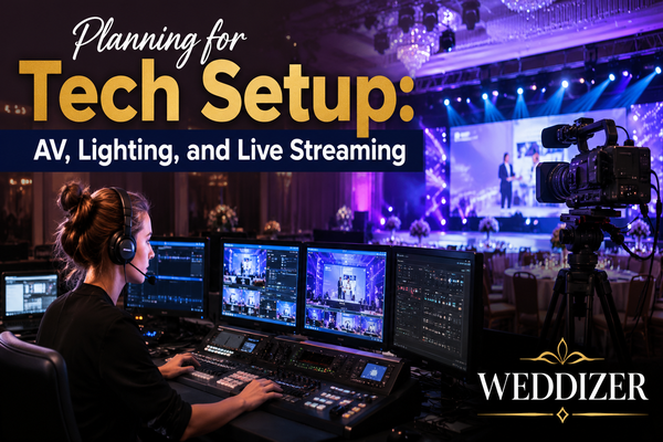 Planning for Tech Setup: AV, Lighting, and Live Streaming for a Seamless Wedding