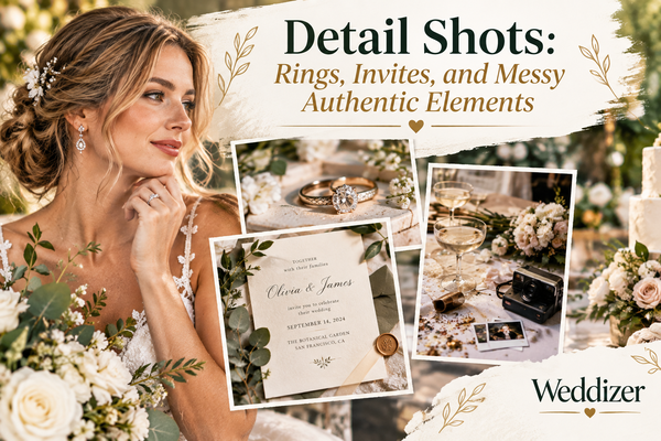 Detail Shots: Rings, Invites, and Messy Authentic Elements for Authentic Wedding Photography