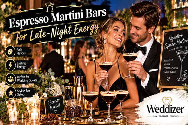 Espresso Martini Bars for Late-Night Energy: A Stylish Wedding Trend for After-Dark Celebrations
