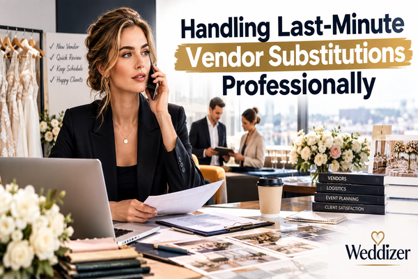 Handling Last-Minute Vendor Substitutions Professionally: A Complete Wedding Planning Guide