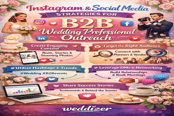 Instagram & Social Media Strategies for B2B Wedding Professional Outreach: A Complete Growth Guide