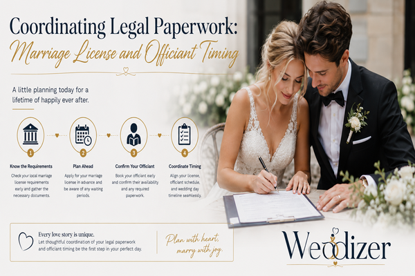Coordinating Legal Paperwork: Marriage License and Officiant Timing – The Complete Wedding Planning Guide