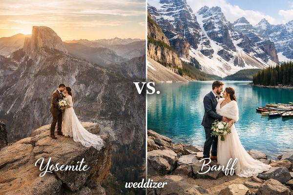 National Park Elopement Venues: Yosemite vs. Banff – The Ultimate Guide for Adventure Weddings