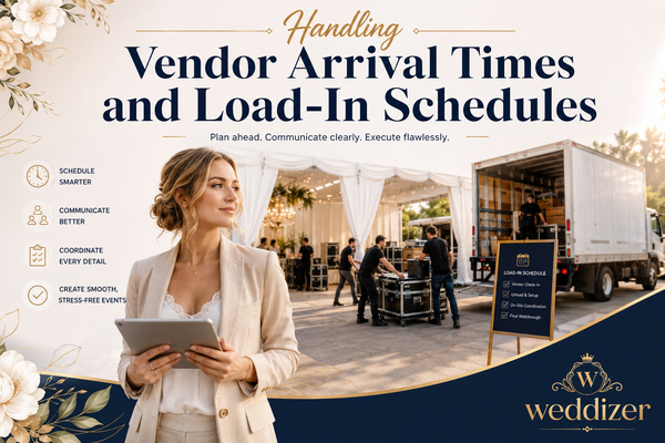 Handling Vendor Arrival Times and Load-In Schedules: The Ultimate Wedding Planning Guide