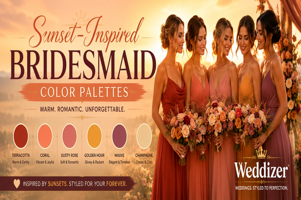 Sunset-Inspired Bridesmaid Color Palettes: Warm, Romantic & Unforgettable Wedding Ideas