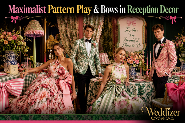 Maximalist Pattern Play & Bows in Reception Decor: The Bold Wedding Trend Transforming Celebrations in 2026