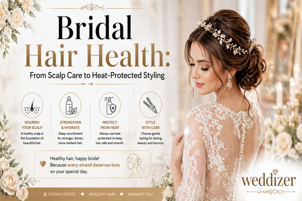 Bridal Hair Health: The Ultimate Guide from Scalp Care to Heat-Protected Styling for Your Wedding Day