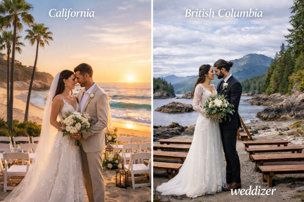 Coastal Beach Venues: California vs. British Columbia Shores
