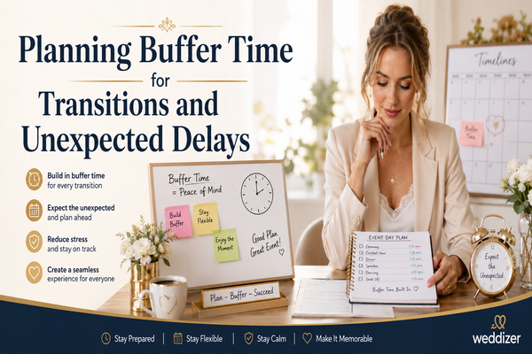 Planning Buffer Time for Transitions and Unexpected Delays: The Secret to a Stress-Free Wedding Day
