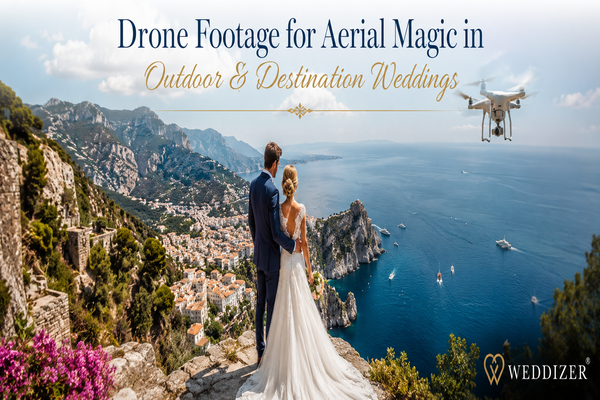 Drone Footage for Aerial Magic in Outdoor & Destination Weddings | Weddizer Wedding Trends 2026