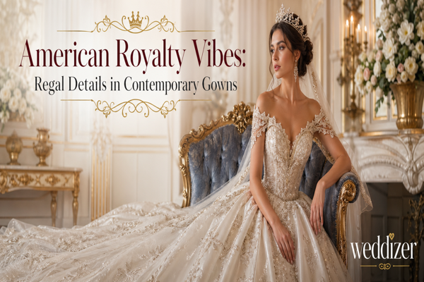 American Royalty Vibes: Regal Details in Contemporary Wedding Gowns for the Modern Bride