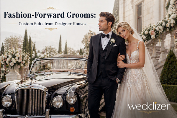 Fashion-Forward Grooms: Custom Suits from Designer Houses Redefining Modern Weddings