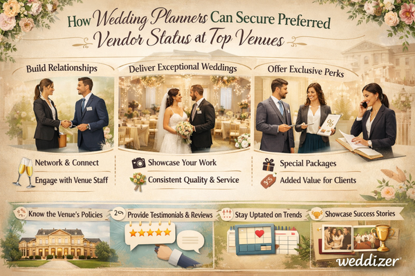 How Wedding Planners Can Secure Preferred Vendor Status at Top Venues
