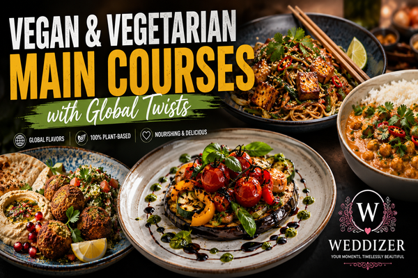 Vegan & Vegetarian Main Courses with Global Twists: Flavorful Ideas for Modern Weddings