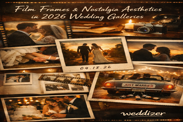 Film Frames & Nostalgia Aesthetics in 2026 Wedding Galleries