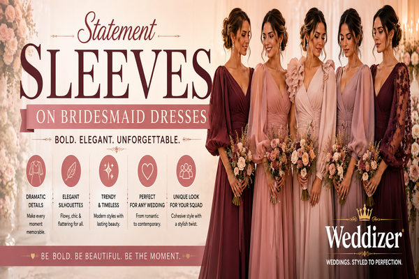 Statement Sleeves on Bridesmaid Dresses: Bold, Elegant & Unforgettable Wedding Style