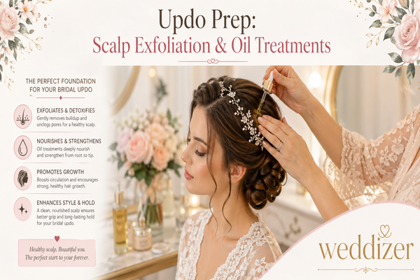 Updo Prep: Scalp Exfoliation & Oil Treatments for Healthier Bridal Hair Before the Big Day