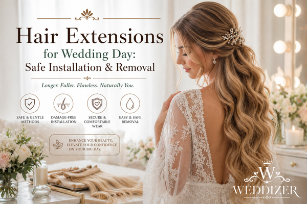 Hair Extensions for Wedding Day: Safe Installation & Removal Guide for Brides