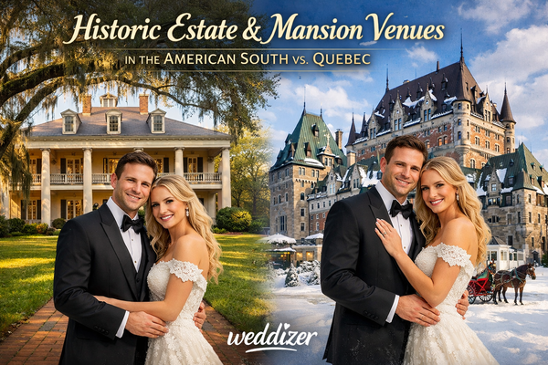 Historic Estate & Mansion Venues in the American South vs. Quebec