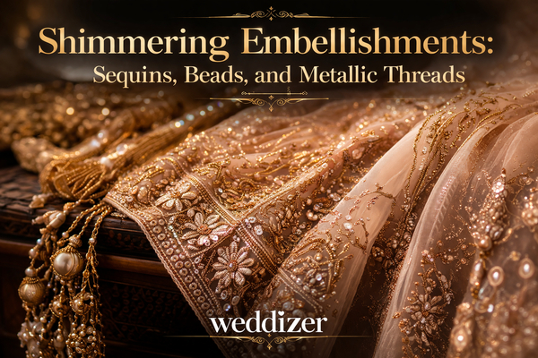 Shimmering Embellishments: Sequins, Beads, and Metallic Threads in Modern Bridal Fashion