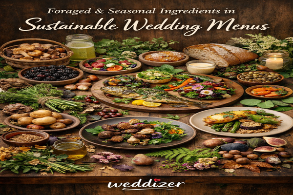 Foraged & Seasonal Ingredients in Sustainable Wedding Menus