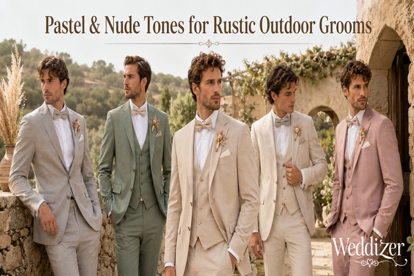 Pastel & Nude Tones for Rustic Outdoor Grooms: The Ultimate Wedding Style Guide