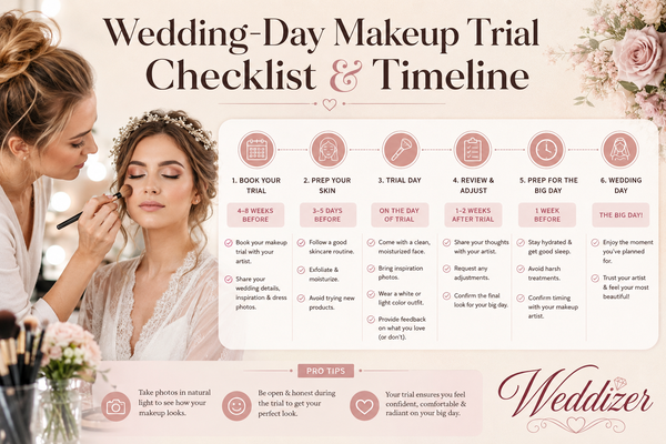 Wedding-Day Makeup Trial Checklist & Timeline: The Ultimate Bridal Beauty Guide