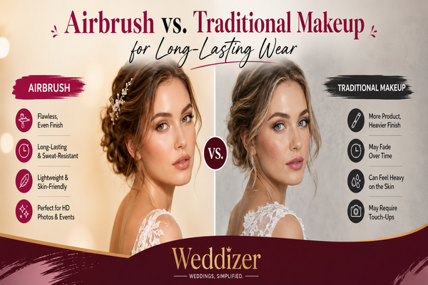 Airbrush vs. Traditional Makeup for Long-Lasting Wear: Which Bridal Makeup Option Is Best?