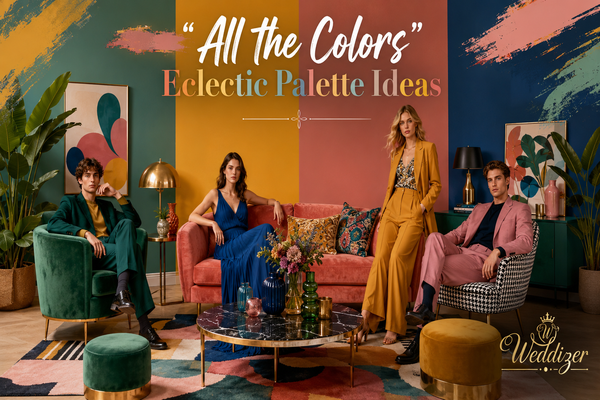 All the Colors: Eclectic Palette Ideas for Stylish and Unforgettable Wedding Celebrations