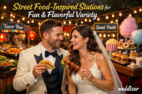 Street Food-Inspired Wedding Food Stations: Fun, Flavorful Variety for an Unforgettable Celebration