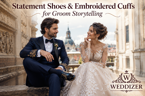 Statement Shoes & Embroidered Cuffs for Groom Storytelling: The New Era of Wedding Fashion