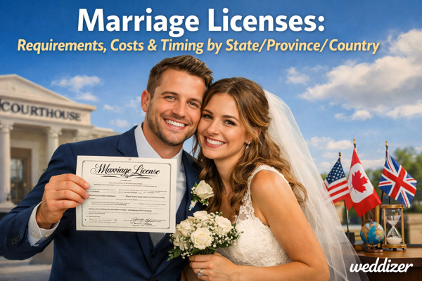 Marriage Licenses: Requirements, Costs & Timing by State, Province, and Country (Complete 2026 Guide)