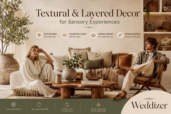 Textural & Layered Decor for Sensory Experiences: The Wedding Design Trend Transforming Modern Celebrations