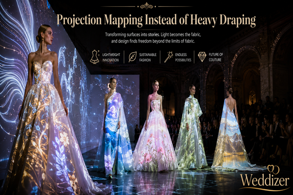 Projection Mapping Instead of Heavy Draping: The Modern Wedding Design Trend Transforming Venues in 2026