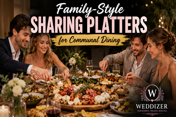 Family-Style Sharing Platters for Communal Dining: A Delicious Wedding Catering Trend