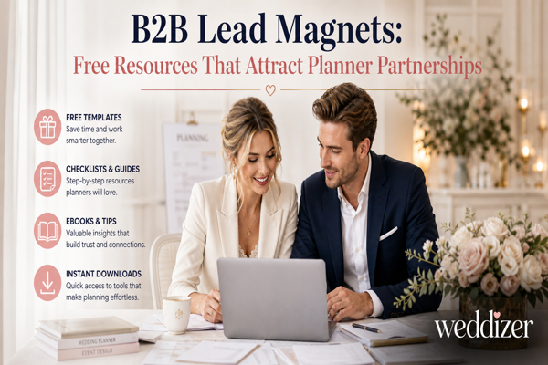 B2B Lead Magnets: Free Resources That Attract Planner Partnerships and Grow Your Wedding Business