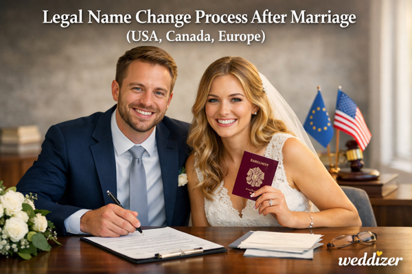 Legal Name Change Process After Marriage (USA, Canada, Europe): Complete Step-by-Step Guide for Newlyweds