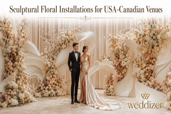 Sculptural Floral Installations for USA-Canadian Venues: The Ultimate Wedding Design Trend for 2026