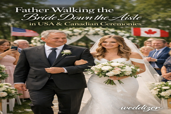 Father Walking the Bride Down the Aisle in USA & Canadian Ceremonies