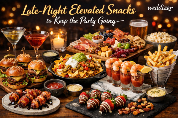 Late-Night Elevated Snacks to Keep the Party Going: Creative Wedding & Event Ideas