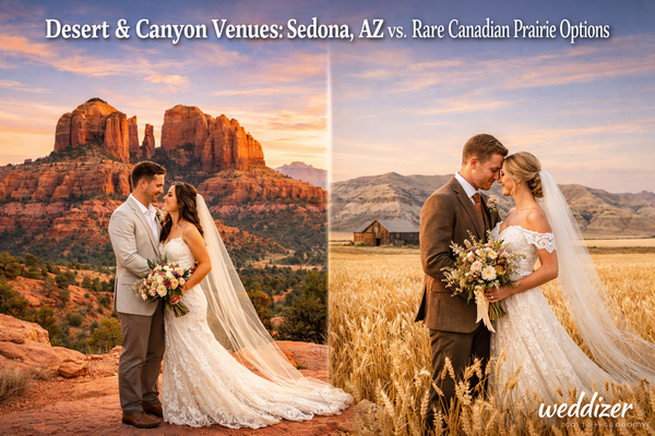 Desert & Canyon Venues: Sedona, AZ vs. Rare Canadian Prairie Options – A Complete Wedding Guide