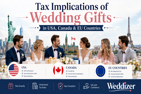 Tax Implications of Wedding Gifts in USA, Canada & EU Countries: What Every Couple and Guest Should Know