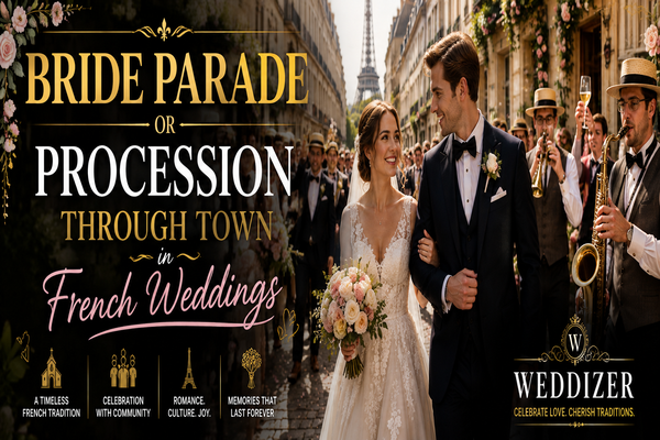 Bride Parade or Procession Through Town in French Weddings: A Timeless Tradition of Community, Romance & Celebration