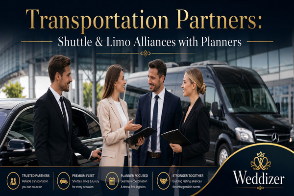 Transportation Partners: How Shuttle & Limo Alliances with Wedding Planners Create Seamless Luxury Wedding Experiences