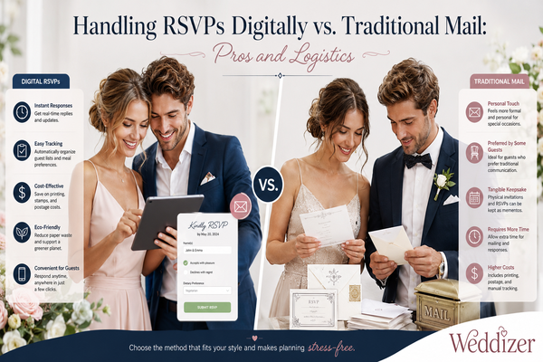 Handling RSVPs Digitally vs. Traditional Mail: Pros and Logistics for Modern Weddings